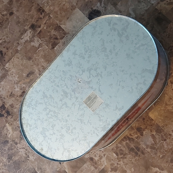 Coca Cola Ice Bucket Oval Galvanized Metal Tin Party Tub Cooler Vintage Decor - Picture 6 of 6